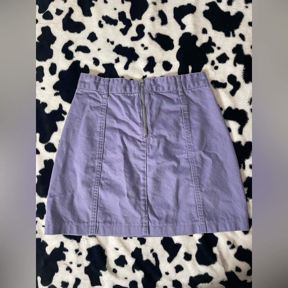 Forever 21 Pastel Purple Lace Up Mini Skirt - Picture 8 of 8